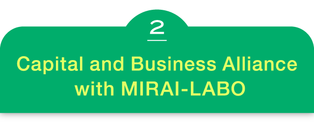 Capital and Business Alliance with MIRAI-LABO