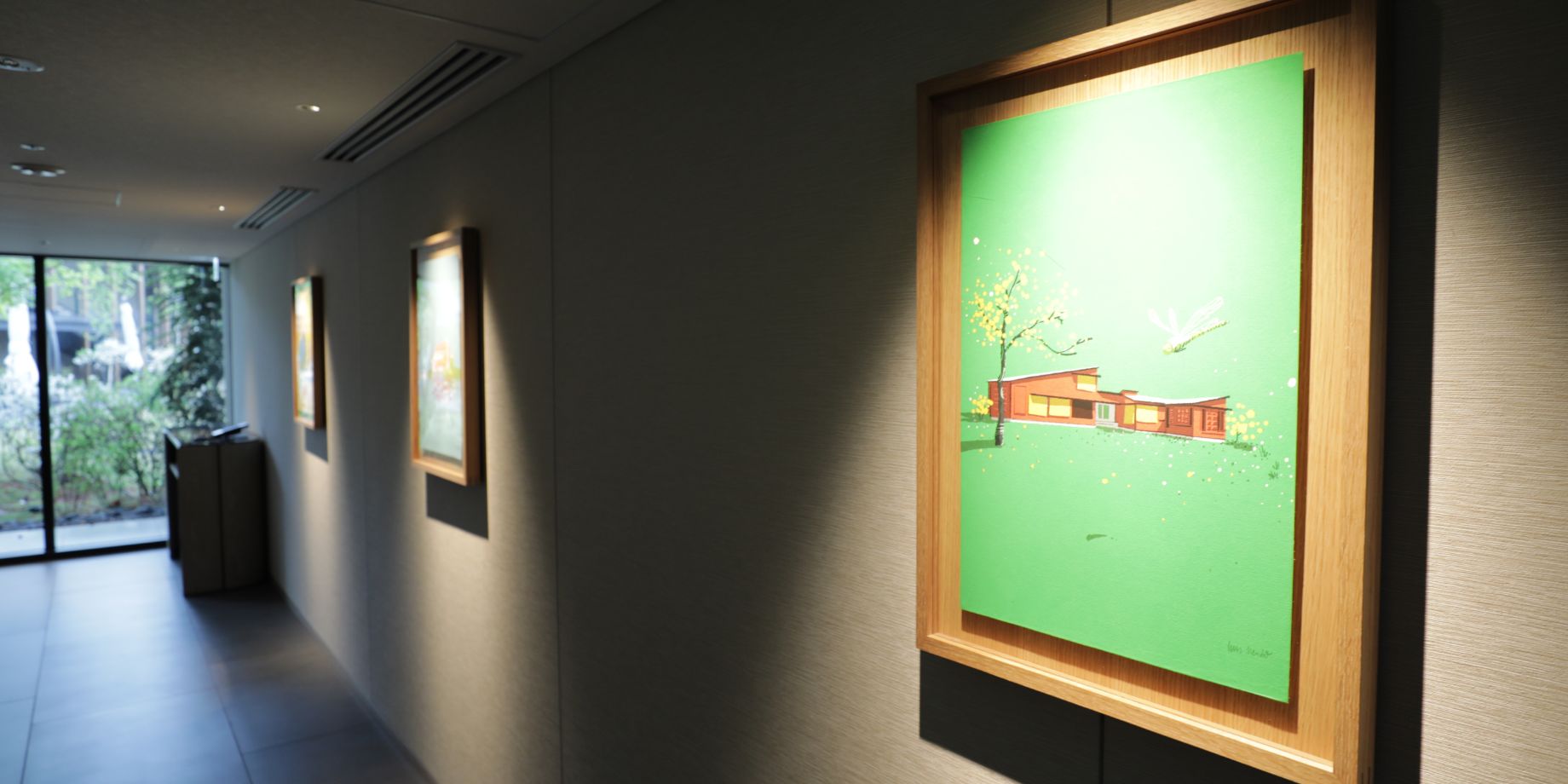 Artworks related to Karuizawa displayed in the hotel
